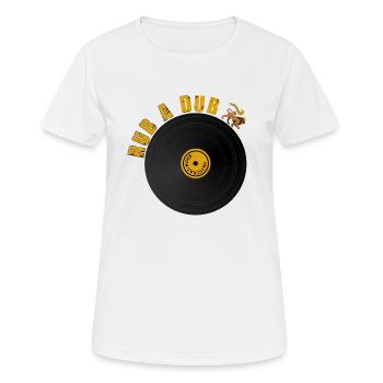Roots Dub Reggae - T-shirt respirant Femme - blanc - Devant - AI Model Female 172 dark (172cm)