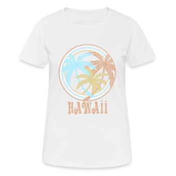 Hawaï - T-shirt respirant Femme - blanc - Devant - AI Model Female 172 dark (172cm)