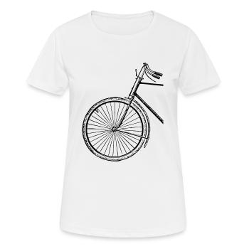 Vélo de vélo de vélo VTT femme cadeau idée de cadeau - T-shirt respirant Femme - blanc - Devant - AI Model Female 172 dark (172cm)