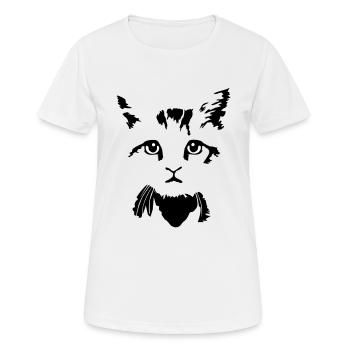 bébé chat - baby cat - 2 colours - T-shirt respirant Femme - blanc - Devant - AI Model Female 172 dark (172cm)