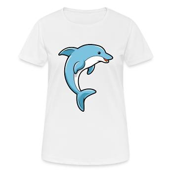 Dauphin - dauphin - T-shirt respirant Femme - blanc - Devant - AI Model Female 172 dark (172cm)