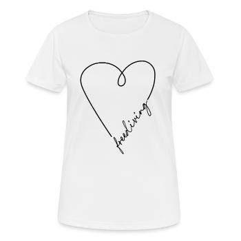 J'adore l'apnée - j'adore l'apnée - T-shirt respirant Femme - blanc - Devant - AI Model Female 172 dark (172cm)