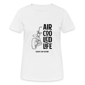 Aircooled Life Beach Buggy - Classic Car Culture - Women's Breathable T-Shirt - white - Front - AI Model Female 172 dark (172cm)
