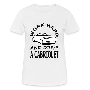 Convertible Driving Convertible Driver Cabriolet Gift - Women's Breathable T-Shirt - white - Front - AI Model Female 172 dark (172cm)