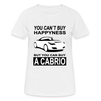 Convertible Driving Convertible Driver Sports Car Gift - Women's Breathable T-Shirt - white - Front - AI Model Female 172 dark (172cm)