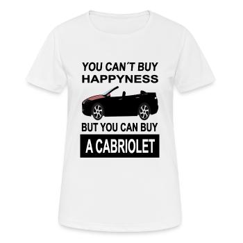 Cabriolet driving convertible driver convertible saying car - Women's Breathable T-Shirt - white - Front - AI Model Female 172 dark (172cm)