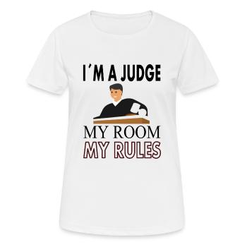 Richter Spruch stolze Richterin Gericht Geschenk - Frauen T-Shirt atmungsaktiv - Weiß - Vorne - AI Model Female 172 dark (172cm)