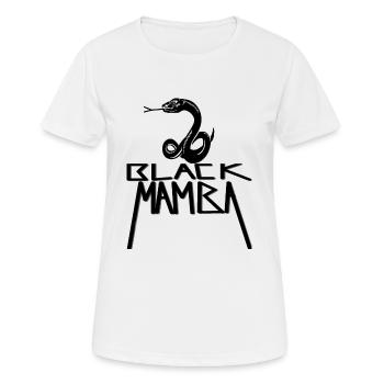 schwarze Schlange schwarze Mamba Boa Geschenk - Frauen T-Shirt atmungsaktiv - Weiß - Vorne - AI Model Female 172 dark (172cm)