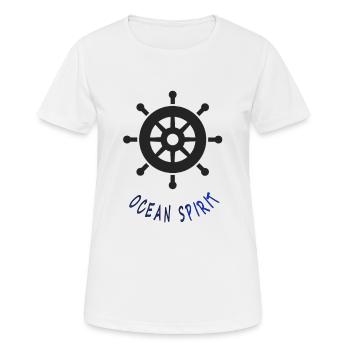 Bateau de croisière de croisière de bateau - T-shirt respirant Femme - blanc - Devant - AI Model Female 172 dark (172cm)