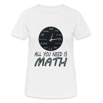 Mathe studieren Mathe-Student Mathstudium Geschenk - Frauen T-Shirt atmungsaktiv - Weiß - Vorne - AI Model Female 172 dark (172cm)