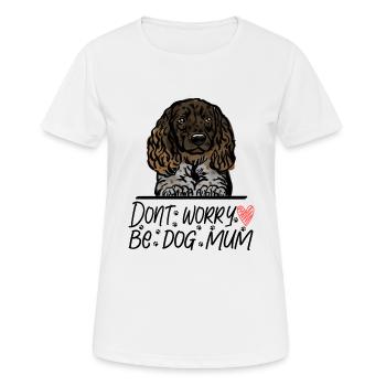 Kleiner Münsterländer - Frauen T-Shirt atmungsaktiv - Weiß - Vorne - AI Model Female 172 dark (172cm)