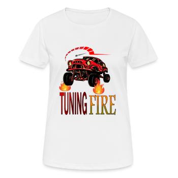 Tuning Car Sportwagen Rennfahrer Flitzer Geschenk - Frauen T-Shirt atmungsaktiv - Weiß - Vorne - AI Model Female 172 dark (172cm)