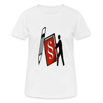 Studying law Law student Law student gift - Women's Breathable T-Shirt - white - Front - AI Model Female 172 dark (172cm)