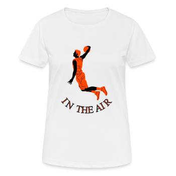 Basketballspielen Basketballer Slamdunk Geschenk - Frauen T-Shirt atmungsaktiv - Weiß - Vorne - AI Model Female 172 dark (172cm)
