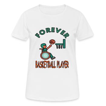 Basketballspielen Basketballspieler Slamdunk gift - Frauen T-Shirt atmungsaktiv - Weiß - Vorne - AI Model Female 172 dark (172cm)