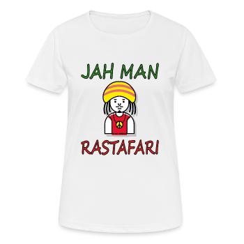 ich liebe Reggae Musik Rastafari Jah Geschenkidee - Frauen T-Shirt atmungsaktiv - Weiß - Vorne - AI Model Female 172 dark (172cm)