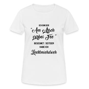 Am Arsch vorbei Fee - Frauen T-Shirt atmungsaktiv - Weiß - Vorne - AI Model Female 172 dark (172cm)