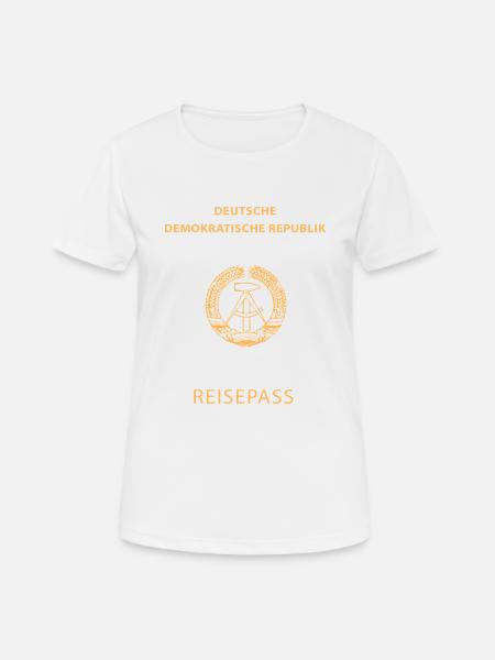 DDR Nostalgie Ostalgie Ossi Geschenk - Frauen T-Shirt atmungsaktiv - Weiß