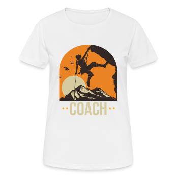 Klettertrainer Klettern Klettern Klettern Klettern Frau - Frauen T-Shirt atmungsaktiv - Weiß - Vorne - AI Model Female 172 dark (172cm)