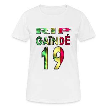 Born in Senegal number 19 Senegalese flag - Women's Breathable T-Shirt - white - Front - AI Model Female 172 dark (172cm)
