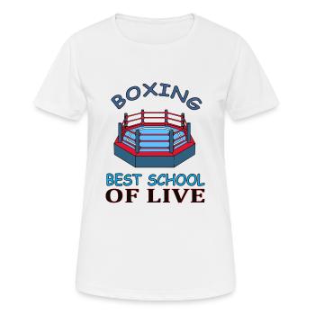 Boxer Boxkampf Boxkämpfer Kampfsport Geschenkidee - Frauen T-Shirt atmungsaktiv - Weiß - Vorne - AI Model Female 172 dark (172cm)