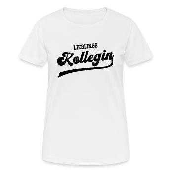 Lieblingskollegin Beste Kollegin Lieblings Kollege - Frauen T-Shirt atmungsaktiv - Weiß - Vorne - AI Model Female 172 dark (172cm)