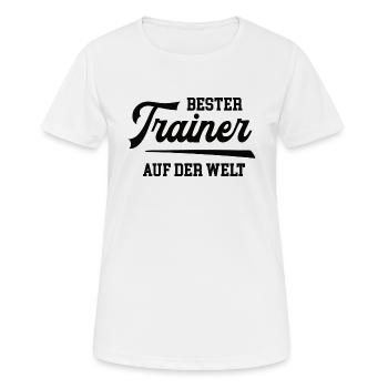 Bester Trainer Danke Geburtstag Abschied Lehrer - Frauen T-Shirt atmungsaktiv - Weiß - Vorne - AI Model Female 172 dark (172cm)