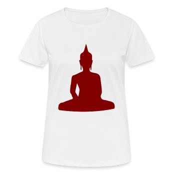 Buddhismus - Frauen T-Shirt atmungsaktiv - Weiß - Vorne - AI Model Female 172 dark (172cm)