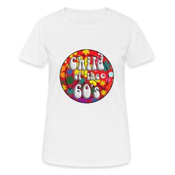 sweet 60`s - Frauen T-Shirt atmungsaktiv - Weiß - Vorne - AI Model Female 172 dark (172cm)