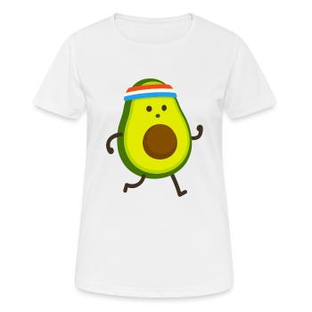 Avocado - Frauen T-Shirt atmungsaktiv - Weiß - Vorne - AI Model Female 172 dark (172cm)