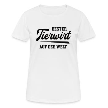 Bester Tierwirt Tierwirte Tierhaltung Tiere Bauer - Frauen T-Shirt atmungsaktiv - Weiß - Vorne - AI Model Female 172 dark (172cm)