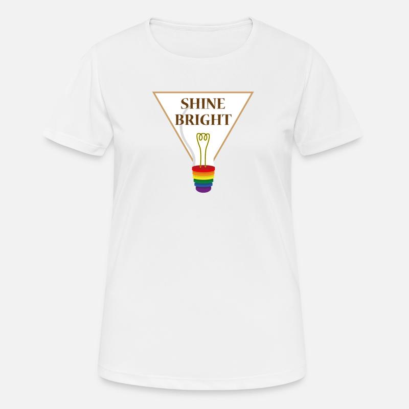 Shine Brighter - Women's Breathable T-Shirt - white