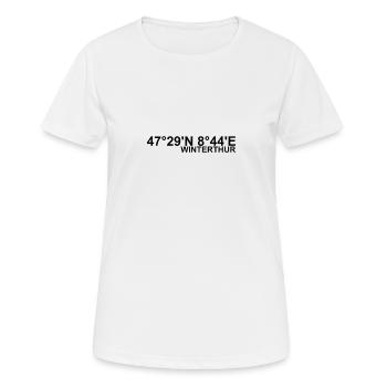 Winterthur Coordonnées - T-shirt respirant Femme - blanc - Devant - AI Model Female 172 dark (172cm)