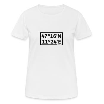 Innsbruck Österreich - Frauen T-Shirt atmungsaktiv - Weiß - Vorne - AI Model Female 172 dark (172cm)