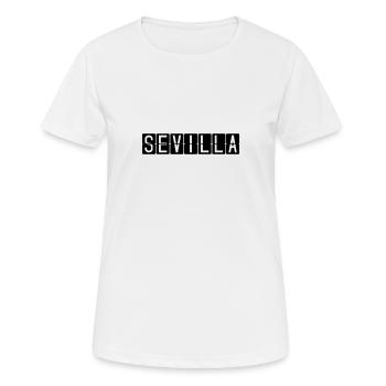 Seville Airport Sign - Women's Breathable T-Shirt - white - Front - AI Model Female 172 dark (172cm)