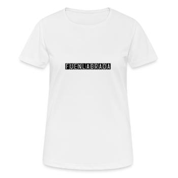 Fuenlabrada Airport Sign - Women's Breathable T-Shirt - white - Front - AI Model Female 172 dark (172cm)