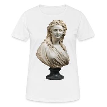 par Augustin Pajou, Buste de Madame de Wailly - T-shirt respirant Femme - blanc - Devant - AI Model Female 172 dark (172cm)