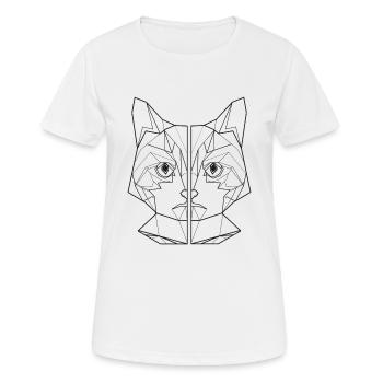 ami de chat, amant de chat, chemise de chat - T-shirt respirant Femme - blanc - Devant - AI Model Female 172 dark (172cm)