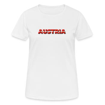 AUSTRIA. SAMER BRASIL (AUSTRIA) - Women's Breathable T-Shirt - white - Front - AI Model Female 172 dark (172cm)