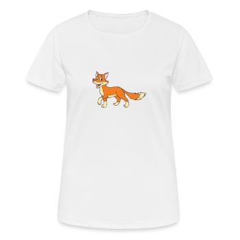 Fox - Women's Breathable T-Shirt - white - Front - AI Model Female 172 dark (172cm)