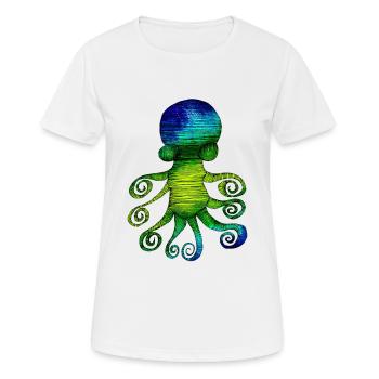 Calmar - T-shirt respirant Femme - blanc - Devant - AI Model Female 172 dark (172cm)