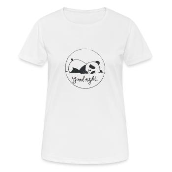 Gute Nacht Panda - Frauen T-Shirt atmungsaktiv - Weiß - Vorne - AI Model Female 172 dark (172cm)