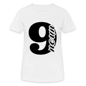 neun - Frauen T-Shirt atmungsaktiv - Weiß - Vorne - AI Model Female 172 dark (172cm)
