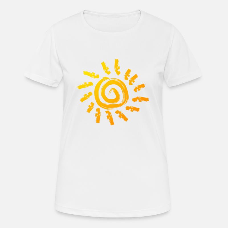 Sun - Women's Breathable T-Shirt - white