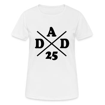 Dad 25 - T-shirt respirant Femme - blanc - Devant - AI Model Female 172 dark (172cm)