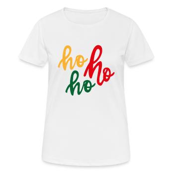 Ho ho ho - Frauen T-Shirt atmungsaktiv - Weiß - Vorne - AI Model Female 172 dark (172cm)