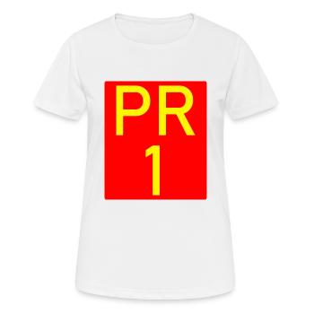 PR 1 Randonnée Madère Vereda do Areeiro - T-shirt respirant Femme - blanc - Devant - AI Model Female 172 dark (172cm)