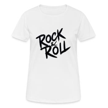 Rock & Roll - T-shirt respirant Femme - blanc - Devant - AI Model Female 172 dark (172cm)