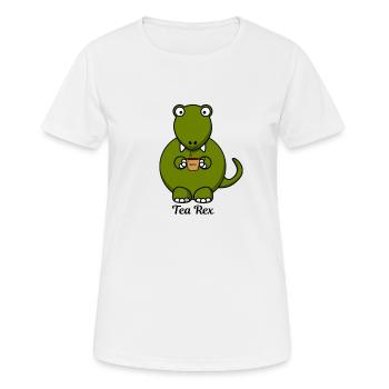 Tea Rex - Women's Breathable T-Shirt - white - Front - AI Model Female 172 dark (172cm)