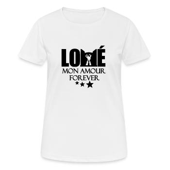 LOME MON AMOUR - T-shirt respirant Femme - blanc - Devant - AI Model Female 172 dark (172cm)